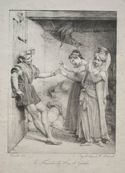 ガルベの王の婚約者、1800年。 作： Louise Marie Jeanne Hersent