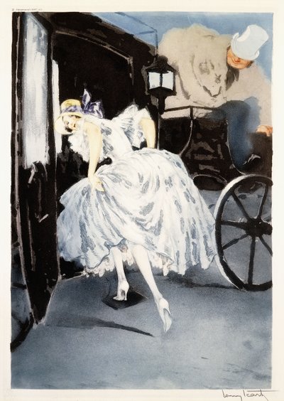出発、1941年頃（エッチングとドライポイント） 作： Louis Icart