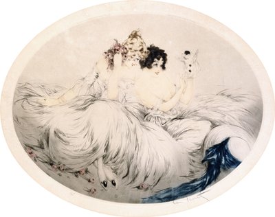 人形、1922年頃（エッチングとドライポイント） 作： Louis Icart