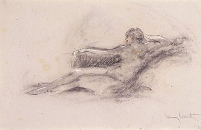 リクライニングヌード 作： Louis Icart