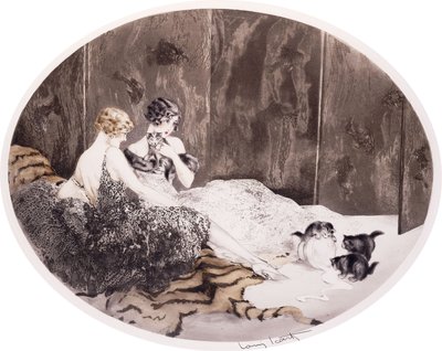 こぼれたミルク 作： Louis Icart