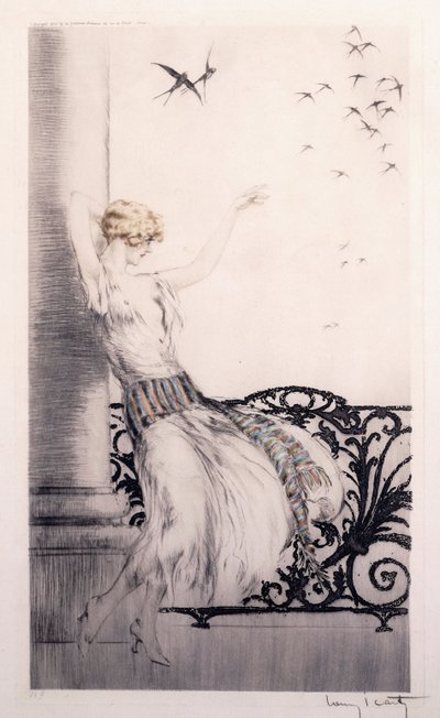 ツバメ 作： Louis Icart