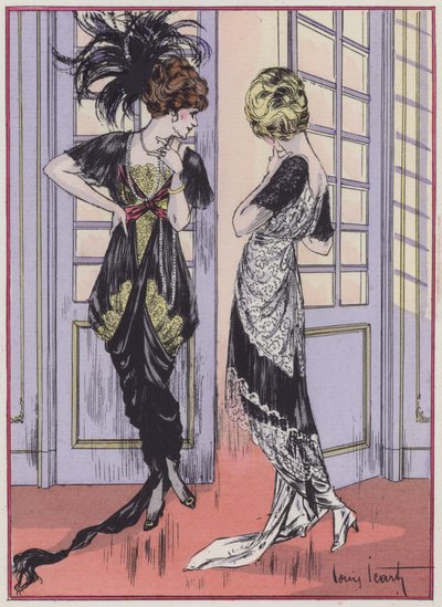 デザイナー、ツィメルマンによる1910年代の女性ファッション 作： Louis Icart