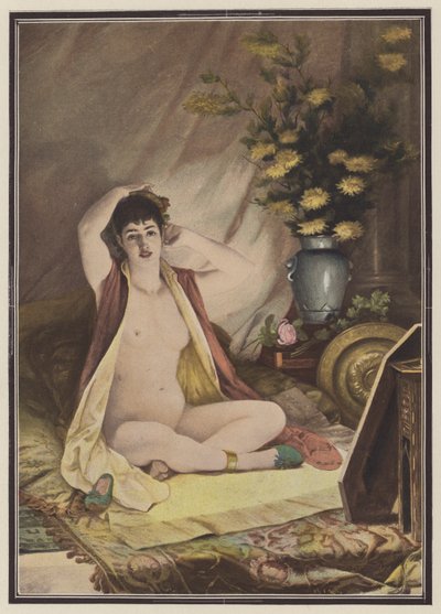 鏡の前（カラーリソ） 作： Louis Jacquesson de La Chevreuse
