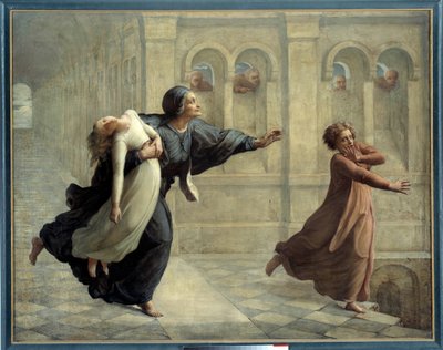魂の詩」「悪夢」。アンヌ・フランソワ・ルイ・ジャンモ（1814-1892）の絵画 作： Louis Janmot