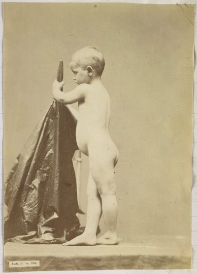 横から見た裸の子供の習作 作： Louis Jean Baptiste Igout (attributed to)