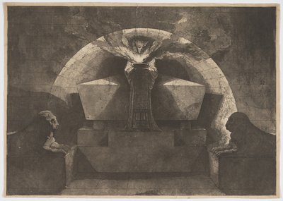 死が立っている墓 作： Louis Jean Desprez