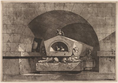 スフィンクスの墓 作： Louis Jean Desprez