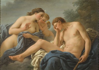 Diane et Endymion - Diana and Endymion』Lagrenee, Louis Jean Francois, dit l