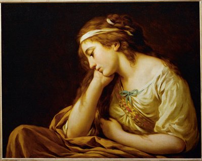 メランコリー... 作： Louis Jean Francois I Lagrenee