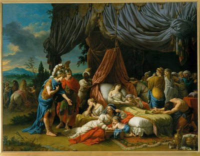 ダリウスの妻の死 作： Louis Jean Francois I Lagrenee