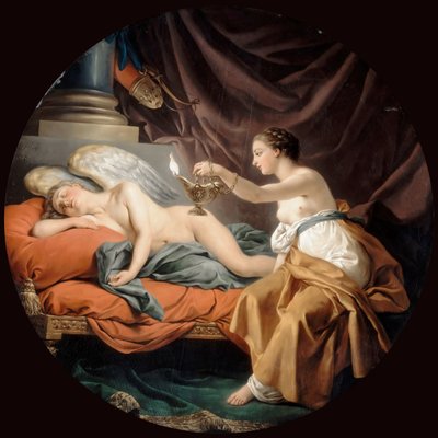 プシュケ驚くべき睡眠キューピッド 作： Louis Jean François Lagrenée