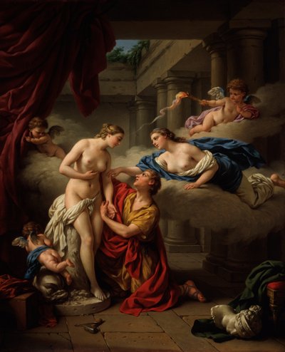 ピグマリオンとガラテア、1777。 作： Louis Jean François Lagrenée