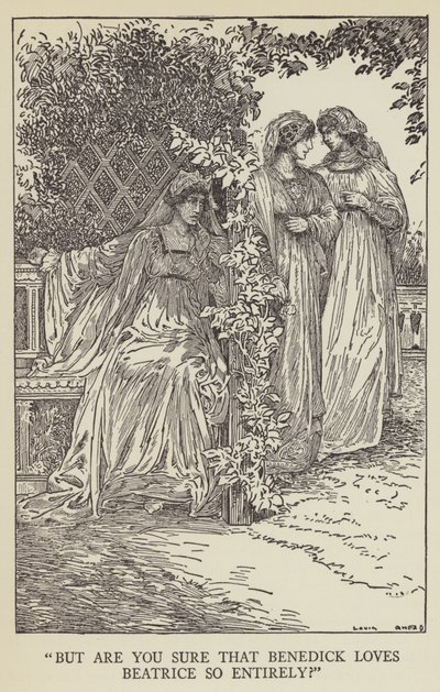 しかし、あなたはベネディックがベアトリスをとても愛していると確信していますか？ 作： Louis John Rhead
