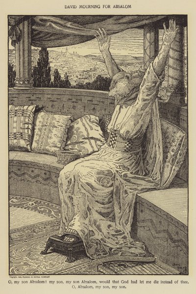 アブサロムを悼むデイビッド 作： Louis John Rhead