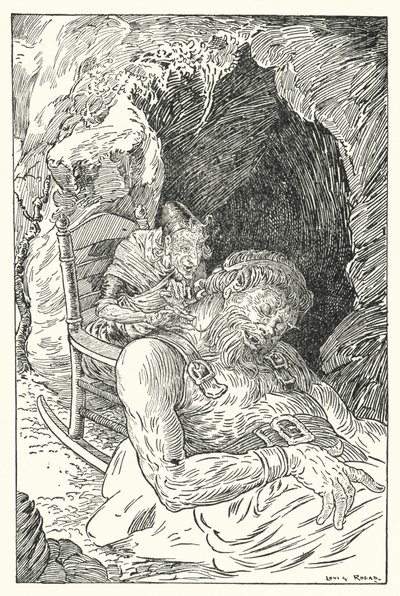 巨大な金のひげ（リトグラフ 作： Louis John Rhead