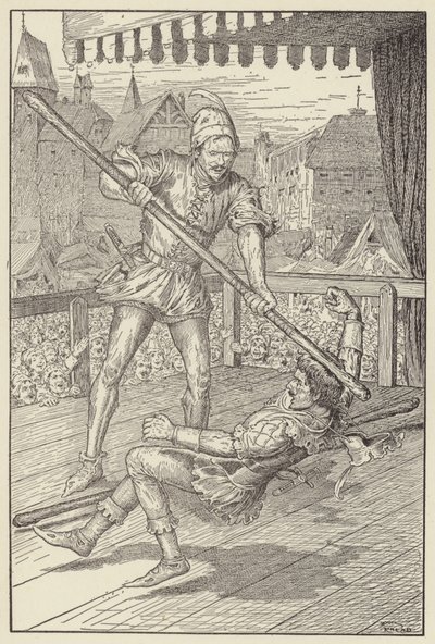彼はエリックを頭蓋骨に丸く打ちました 作： Louis John Rhead