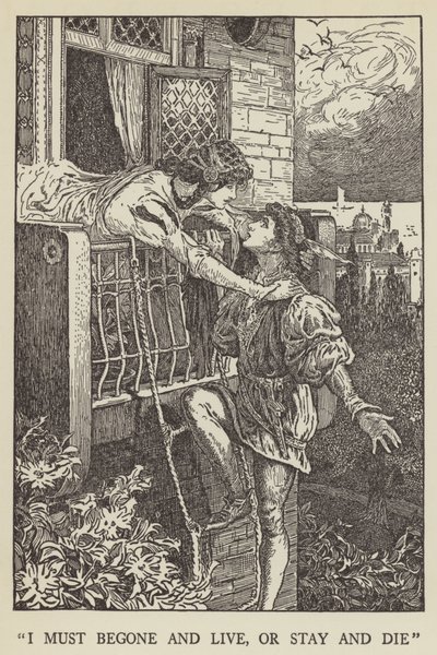 私は去って生きなければならない、またはとどまって死ぬ必要がある 作： Louis John Rhead