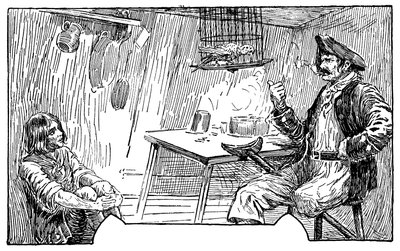 ロバート・ルイス・スティーブンソン（1850-1894）の小説「宝島」のために、ルイス・ヘッド（1857-1926）が描いたイラスト 1915年 作： Louis John Rhead
