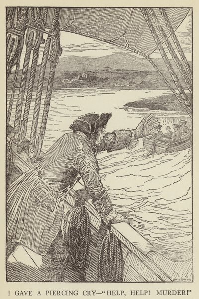 ロバート・ルイス・スティーブンソンによって誘拐されたイラスト 作： Louis John Rhead