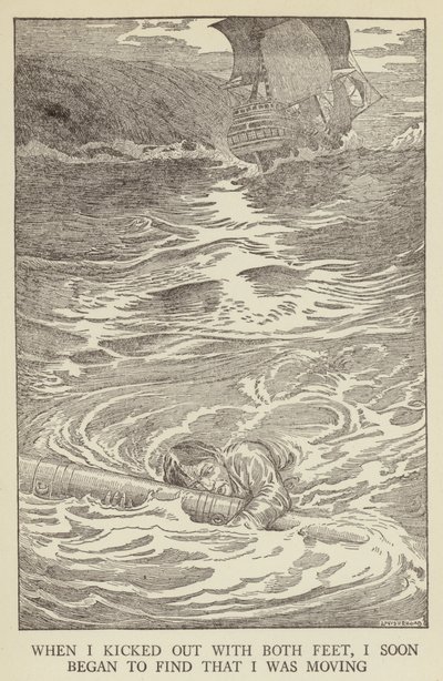 ロバート・ルイス・スティーブンソンによって誘拐されたイラスト 作： Louis John Rhead