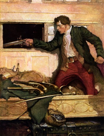 ロバート・ルイス・スティーブンソンによって誘拐されたイラスト 作： Louis John Rhead