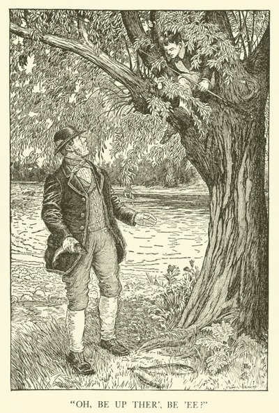 Tom Browns School-Days」のイラスト（彫刻）。 作： Louis John Rhead