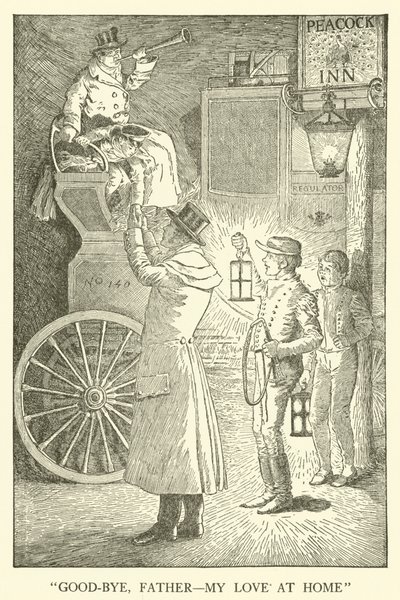 Tom Browns School-Days」のイラスト（彫刻）。 作： Louis John Rhead