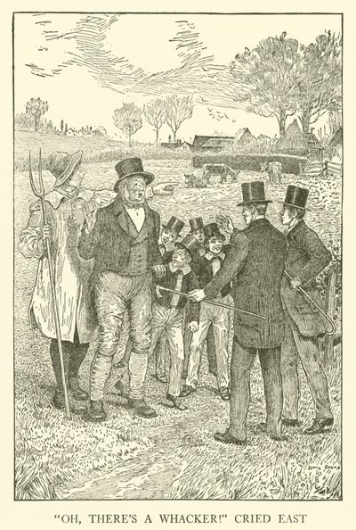 Tom Browns School-Days」のイラスト（彫刻）。 作： Louis John Rhead