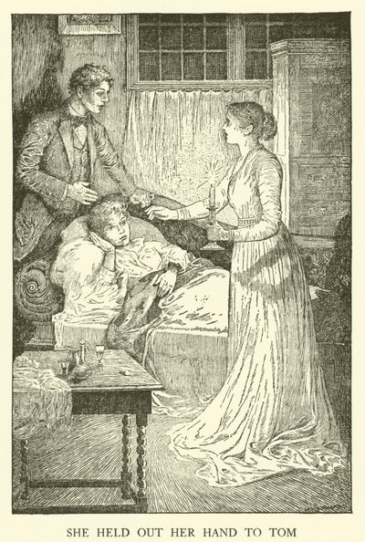 Tom Browns School-Days」のイラスト（彫刻）。 作： Louis John Rhead