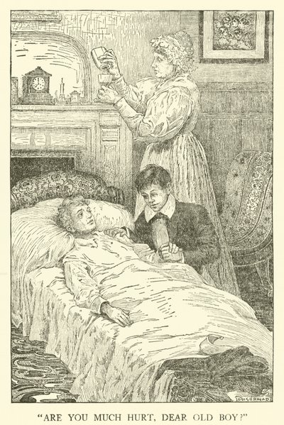 Tom Browns School-Days」のイラスト（彫刻）。 作： Louis John Rhead