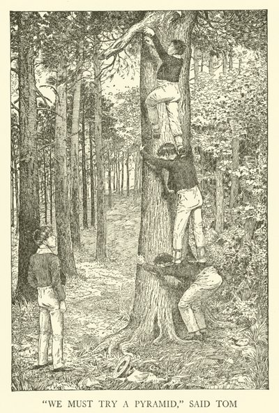 Tom Browns School-Days」のイラスト（彫刻）。 作： Louis John Rhead