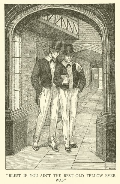 Tom Browns School-Days」のイラスト（彫刻）。 作： Louis John Rhead
