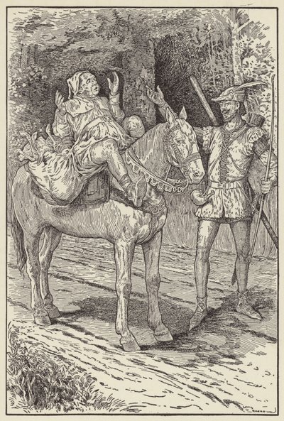 いや、ロビン、クオー、恐れることは何もない、私はあなたに害を及ぼさないから 作： Louis John Rhead