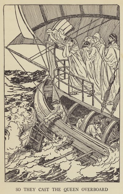それで彼らは女王を船外に投げました 作： Louis John Rhead