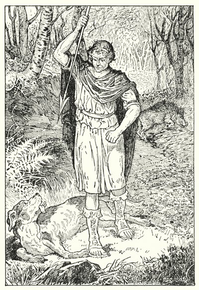 オールド・ハウンド（リトグラフ） 作： Louis John Rhead