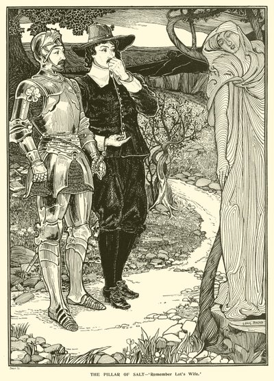 塩の柱（エングレービング 作： Louis John Rhead