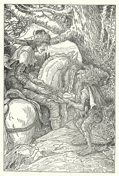 The Water Of Life (リトグラフ) 作： Louis John Rhead