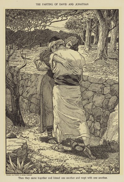 ダビデとジョナサンの別れ 作： Louis John Rhead
