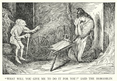 "ホブゴブリンは「何をしてくれるんだ」と言いました。 作： Louis John Rhead