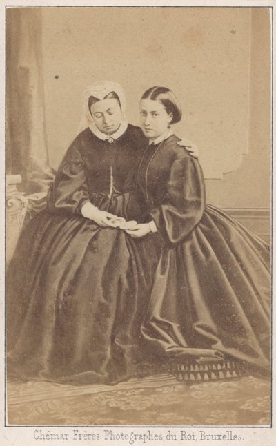 ビクトリア女王と彼女の娘 作： Louis Joseph Ghemar