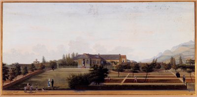 ナポレオン・ボナパルトが亡命中に住んでいたセントヘレナ島のロングウッドの眺め (1769-1821) ルイ・マルシャン作の水彩画 (1791-1876) 1820 日 0,27 x 0,57 m マルメゾン、城博物館 作： Louis Joseph Marchand