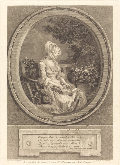 些細なことまで 作： Louis Joseph Masquelier after Pierre Antoine Baudouin