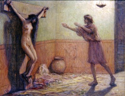 磔にされた女性 作： Louis Joseph Raphael Collin