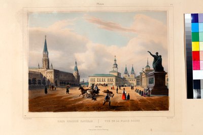 モスクワの赤の広場 (la place rouge) パル アルヌート、ルイ ジュール (1814-1868) 作： Louis Jules Arnout