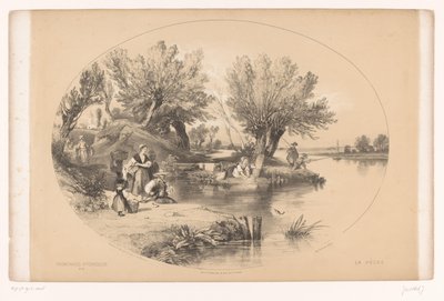 湖の漁師 絵の散歩（連載タイトル） Promenades pittoresques (オブジェクトのシリーズ タイトル) 作： Louis Julien Jacottet