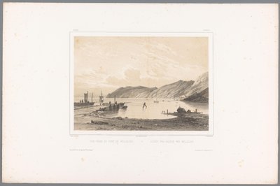 モレ港の眺め Vue Prize du Port de Mólleleie / Udsigt fra Havnen ved Mólleleie (オブジェクトのタイトル) 北欧の顔たち（連載タイトル） ビューデュノール。 スエード（シリーズ名） 作： Louis Julien Jacottet
