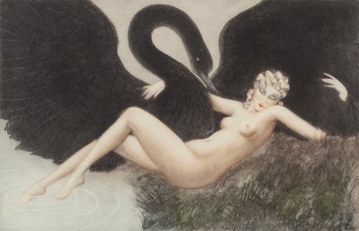 レダと白鳥、1934年。 作： Louis Justin Laurent Icart