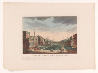 カイロの広場の眺め Vue de la Principale Place du Grand Caire (オブジェクトのタイトル) イタリア、スペイン、エジプトの街並み（連載タイトル） 作： Louis Lecoeur
