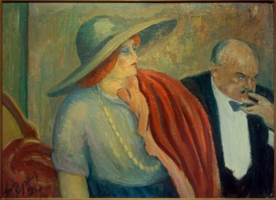 劇場のカップル 作： Louis Legrand